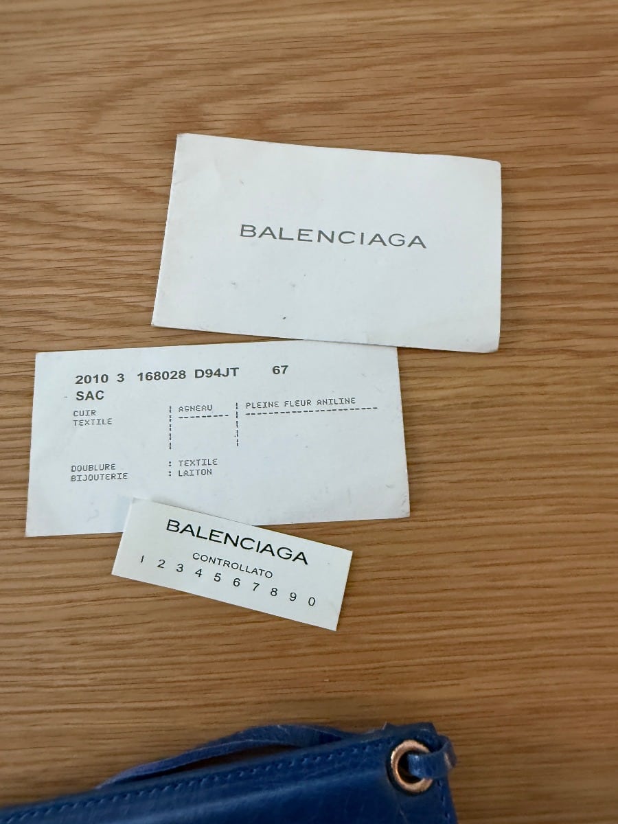 BALENCIAGA MINI CITY BLUE ΤΣΑΝΤΑ ΩΜΟΥ