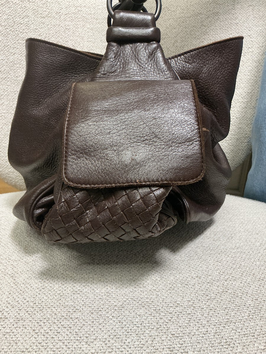 BOTTEGA VENETA CAMPANA LEATHER BAG