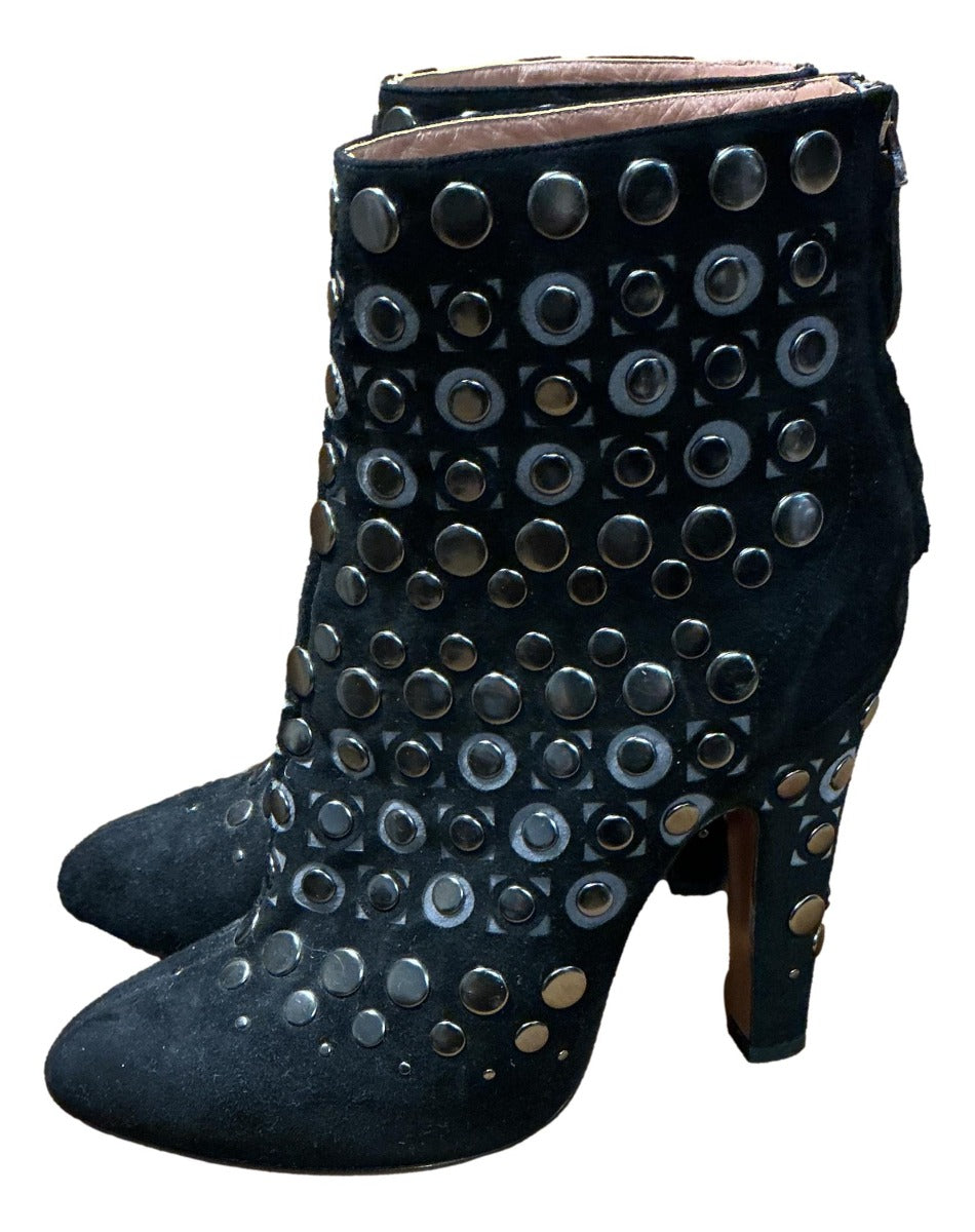 ALAIA SUEDE BOOTS SUEDE ANKLE BOOTS