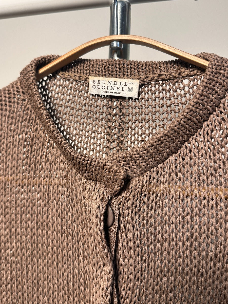 BRUNELLO CUCCINELLI FRINGE TRIm cardigan