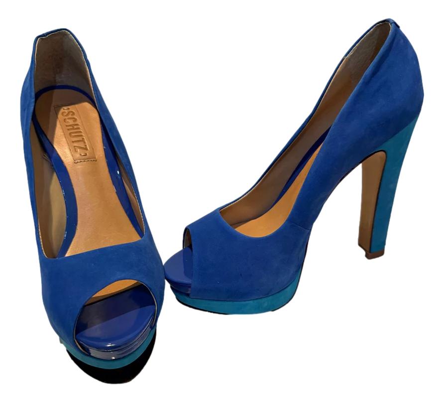 SUEDE PEEP TOE ΓΟΒΕΣ