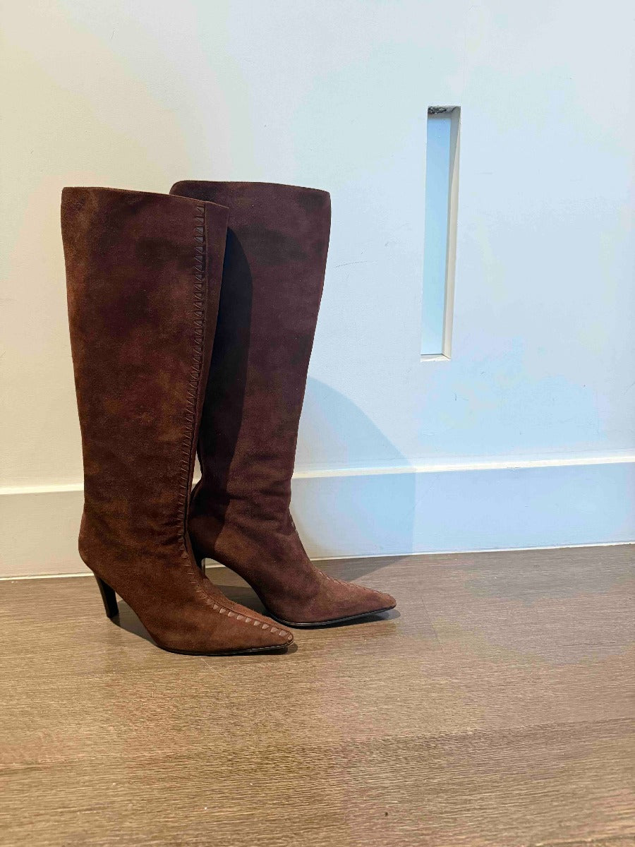 BOTTEGA VENETA SUEDE ΜΠΟΤΕΣ