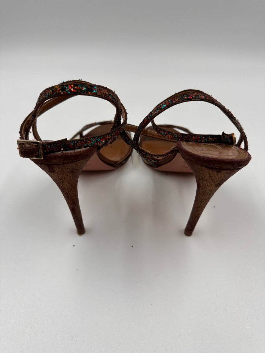 AQUAZZURA CRYSTAL STRAP ΠΕΔΙΛΑ